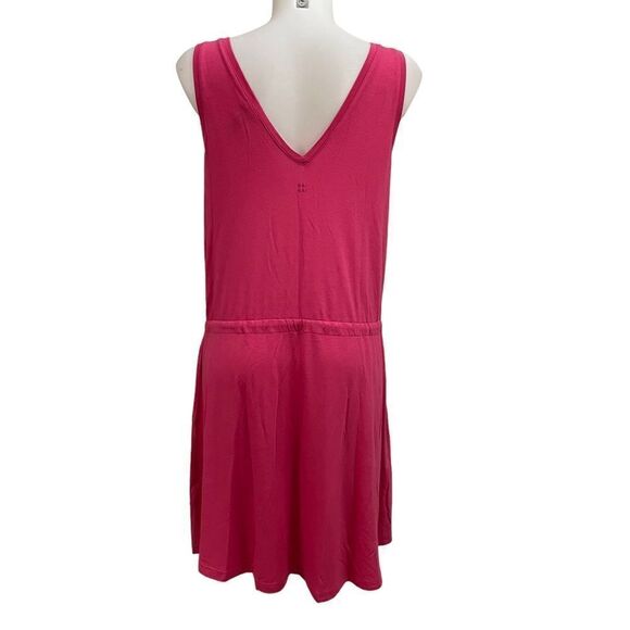 SWEATY BETTY TAKE IT EASY DROP WAIST DRESS, size small NEW in tayberry pink - Picture 6 of 10